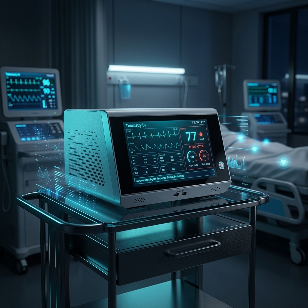 TMB-7115 Medical AI Computer running Agentic AI & Automation in a clinical environment