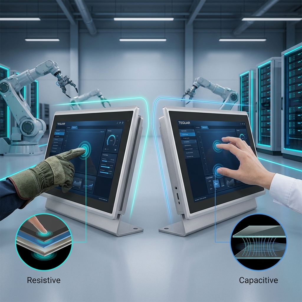 Resistive vs Capacitive Touchscreens for Industrial Panel PCs